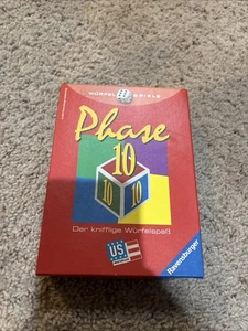 German Phase 10 Dice Game Complete In box Vintage Ravensburger US SELLER - Picture 1 of 4