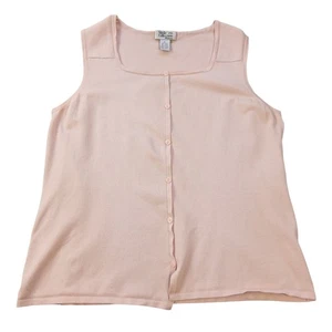 Style+Co. Seidenmischung ärmelloses Top Etikett 2xl (C40)/hellrosa/Akzent Scheinknöpfe - Bild 1 von 10