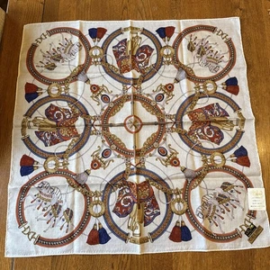 Celine Paris Seidentuch mit Etikett 58 cm Pferde Sattel - Bild 1 von 4