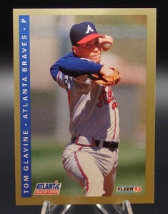 Fleer Atlantic 1993 edición coleccionista #9 Tom Glavine casi nuevo - Imagen 1 de 2