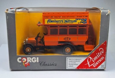 CORGI CLASSICS C975 - THORNYCROFT DOUBLE DECKER BUS "Allenburys Pastilles" 1:43 - Bild 1 von 3