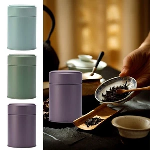 Large Capacity Tea Tin Round Sealed Tea Can for Home&Travel - Picture 1 of 13