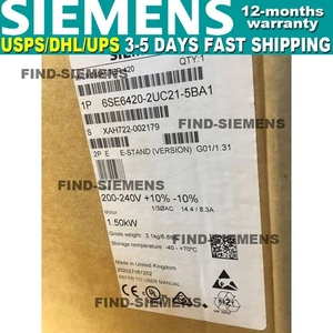 New Siemens 6SE6 420-2UC21-5BA1 6SE6420-2UC21-5BA1 MICROMASTER420 without filter - Picture 1 of 2