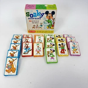 Vintage Walt Disney Soaky Soap Bars Colgate-Palmolive Co. 21 Mini Bars - Picture 1 of 6