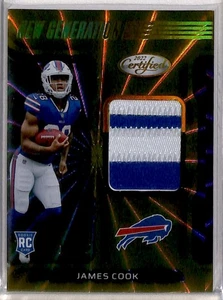 2022 New Generation Jerseys Gold James Cook RC Jersey 2 colors 10/15 Buffalo - Picture 1 of 2