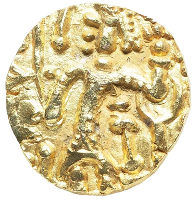 Moeda de ouro indiana antiga: cunhagem regional da Caxemira, ca. Dinar AD 380-430, AV - Imagem 1 de 2