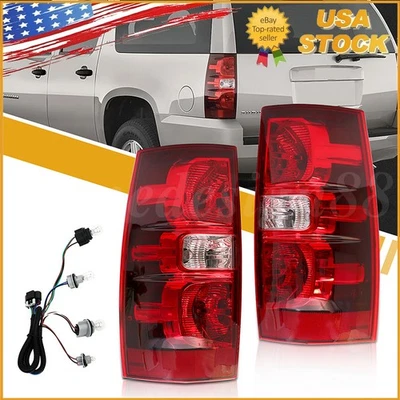 Pair Tail Lights Rear Brake Lamps Set for 07-14 Chevy Tahoe /Suburban Left Right Foto 1 de 4