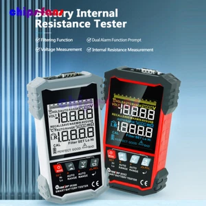 TOOLTOP 120V 500Ω Batteria Li-ion Tester Resistenza Interna Batteria Utensile Nuovo - Foto 1 di 17