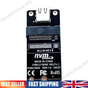 M.2 To Type-C HDD Case Adapter Board NVME 10Gbps for 2230 2242 2260 2280 SSD - Afbeelding 1 van 11