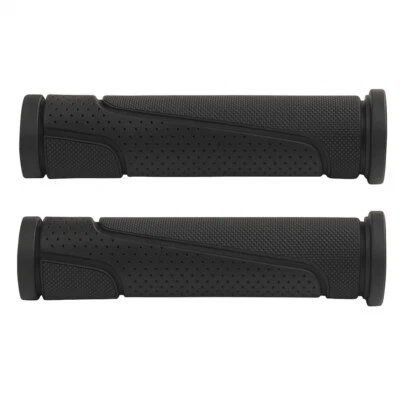 Fahrradgriffe Lenker Griffe 125 mm Fahrrad schwarz Standard profiliert Lang Lang - Bild 1 von 4