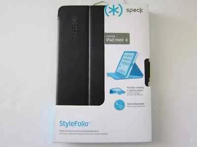 Speck Products StyleFolio Case & Stand for iPad Mini 4 Black/Slate Grey New - Image 1 of 4