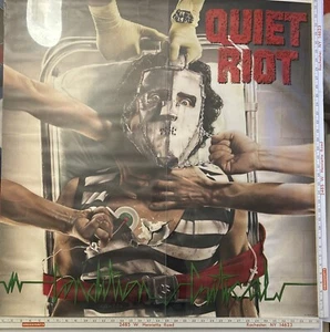 Original QUIET RIOT CONDITION CRITICAL Record Store Poster Promo 36x36” 1984 - Picture 1 of 12