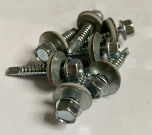 JPC METALFIX 8µ ZINC PLATED STEEL FASTERS (WITH WASHER) 5.5mm x 32mm (Qty: 84) - Picture 1 of 2