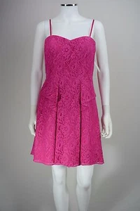 Aidan Mattox size 12 Pink Floral Lace Peplum Dress NEW NWT - Picture 1 of 6