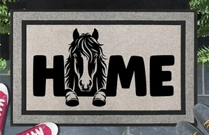 Horse Doormat #2 - All Weather - Horse Welcome Mat - 18"x30" - Picture 1 of 2