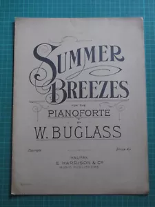 Summer Breezes for the Pianoforte by W. Buglass - c~1923 E. Harrison & Co. - Picture 1 of 8