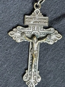 Vintage Sacred Heart Of Jesus Catholic Rosary Catholic Rosary Yellow 22in - Picture 1 of 6