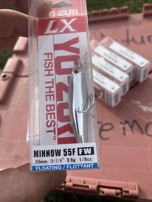 Yo-zuri Silver Minnow 2 1/4" 1/8 oz. Señuelo flotante Minnow 55F Foto 1 de 2