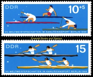 EBS East Germany DDR 1966 - World Canoe Championships - Michel 1202-1203 - MNH* - Bild 1 von 3