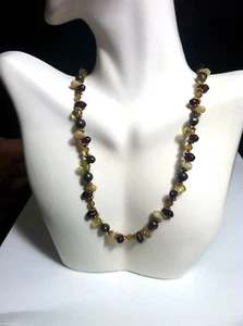 Vtg. Jewelry Express Necklace/Strand/Choker/ Multi-Color Glass Gemst Beads #224 - Picture 1 of 6