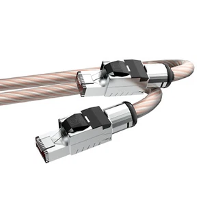 OCC Copper Silver Mixed Cat 8 Ethernet Cable RJ45 Network Cable Up to 40Gbps - Photo 1/6