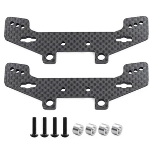 Carbon Fiber Shock Mount Front Rear Universal Shock Mount for Tamiya TT02 TT02R - Picture 1 of 5