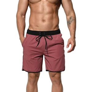 Herren Stretch Mittel Locker Boardshorts Schnelltrocknend Training Badehose 4 Farben - Bild 1 von 16