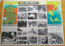 Rare WW2 ABCA Map Review No. 66 May 7 to May 20 1945 - Victory in Europe VE Day