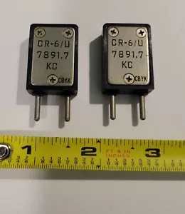 (QTY-2) 7891,7KHz (7,8917MHz) Vintage Radio Kryształ - Zdjęcie 1 z 3
