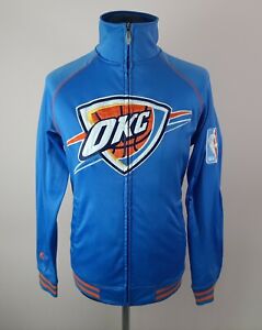Oklahoma City Thunder MAJESTIC Track Jacket Men's Size S Full Zip NBA Basketball