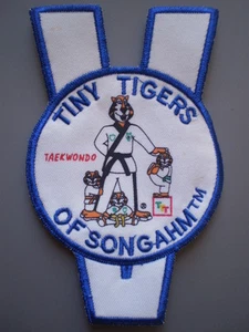 Tiny Tigers of Songahm Taekwondo Patch Blue Edges NEW - Picture 1 of 2