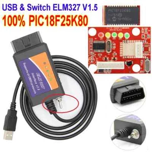ELM327 V1.5 USB Switch PIC18F25K80 Chip HS-CAN / MS-CAN For FORScan elm327 v1.5 - Picture 1 of 13