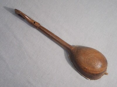 Hand Carved Wooden Horse Head String Instrument Balkan Gusle 16” for Restoration - Image 1 of 4