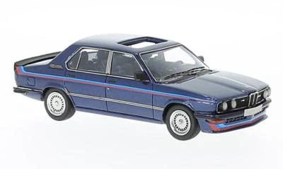 BMW M535i (E12) "Dark Blue Metallic with Stripes" 1978 (Neo Scale 1:43 / 49540) - Bild 1 von 3
