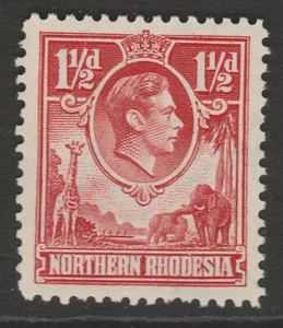 Northern Rhodesia MINT GVI 1938-52 1½d carmine-red sg29 - Picture 1 of 2