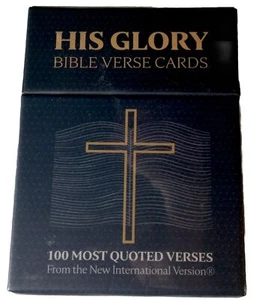His Glory NIV Bible Verse Cards, 100 Most Quoted Verses Cards, New - Picture 1 of 5