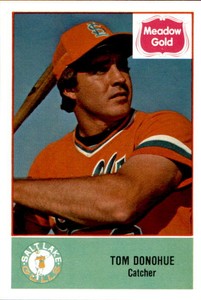 1978 Salt Lake City Gulls Cramer #8 Tom Donohue Westbury New York Baseball Card