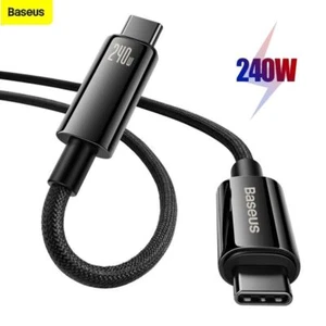 240W USB C Type C Fast Charging Cable PD 3.1 For MacBook Samsung Huawei Xiaomi - Picture 1 of 15