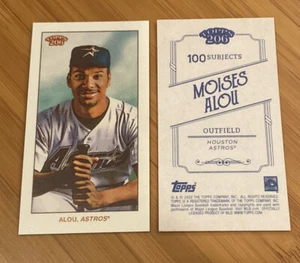 2022 Topps T206 Wave 4 Moises Alou Houston Astros Mini Base Baseball Card - Picture 1 of 1
