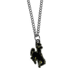 Wyoming Cowboys 22" Chain Necklace Metal Logo NCAA Licensed Jewelry