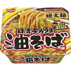 Nissin Foods Nissin Dekauma Abura-Soba Istant Noodle Confezione 157g x 12 Giappone - Foto 1 di 6
