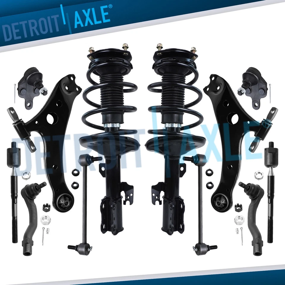 12pc Front Struts Lower Control Arms Suspension Kit for Lexus ES300 Toyota Camry - Image 1 of 4