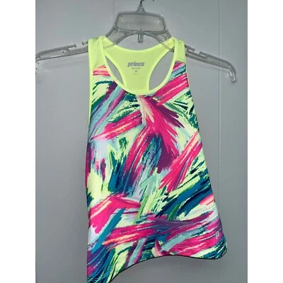 Camiseta sin mangas deportiva Prince Racerback para niñas talla XS rosa texturizada absorbente nueva con etiquetas Foto 1 de 4