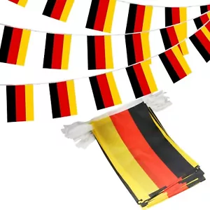 NEW!,Anley,Germany,Deutschland,String Flag Banner,Black Red Gold.33 feet,38 Flag - Picture 1 of 4