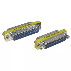 25-Wege Pin DB25 serieller Geschlechtsumwandler - Stecker Stecker - HEUTE VERSANDT - Bild 1 von 1