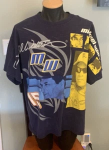 Michael Waltrip Shirt Mens XL Vintage All Over Graphics Chase Authentic - Picture 1 of 8