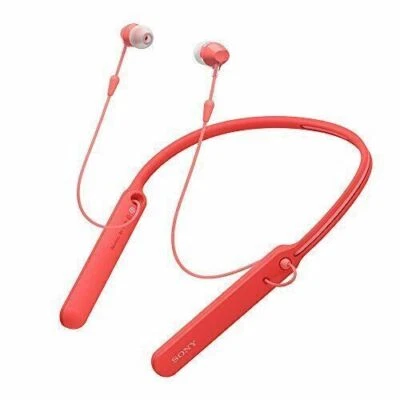 SONY WI-C400 Wireless Bluetooth Stereo In-Ear Headphones Red - Image 1 of 4