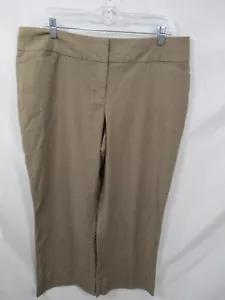 Ann Taylor Loft Womens Pants 14 Original Straight Leg Elastic Waist Pocket Solid - Picture 1 of 10