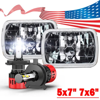 Par de faros altos/bajos de 5x7" 7x6" para camioneta Toyota 82-95 Tacoma 1995-1997 Foto 1 de 4