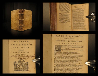 1637 1ed RARE Scottish Poetry Jon Scotstarvit Florentius Volusenus SCOTLAND  - Image 1 of 4
